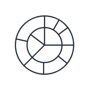 Advanced pie chart icon