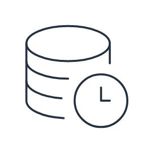 Circles with clock icon